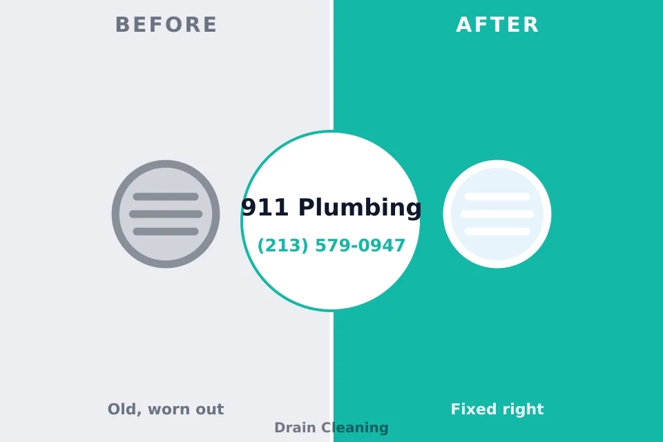 Before and after: plumbing repair St. Albans, WV